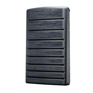 Image 4: Extra Slim Stone Water Butt 400 Litres Graphite Grey