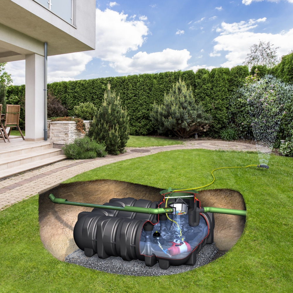 Platin Garden Comfort Rainwater Harvesting System 1500-7500 Litres
